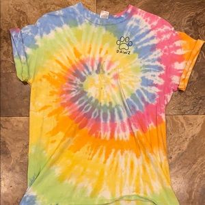 PAWZ tie-dye tshirt